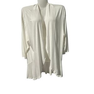 Soft White Open Front Cardigan – Size Medium